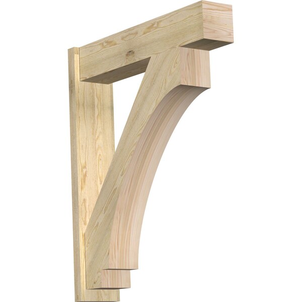 Ekena Millwork Imperial Block Rough Sawn Outlooker, Douglas Fir, 8"W x 36"D x 44"H OUT08X36X44IMP05RDF - main